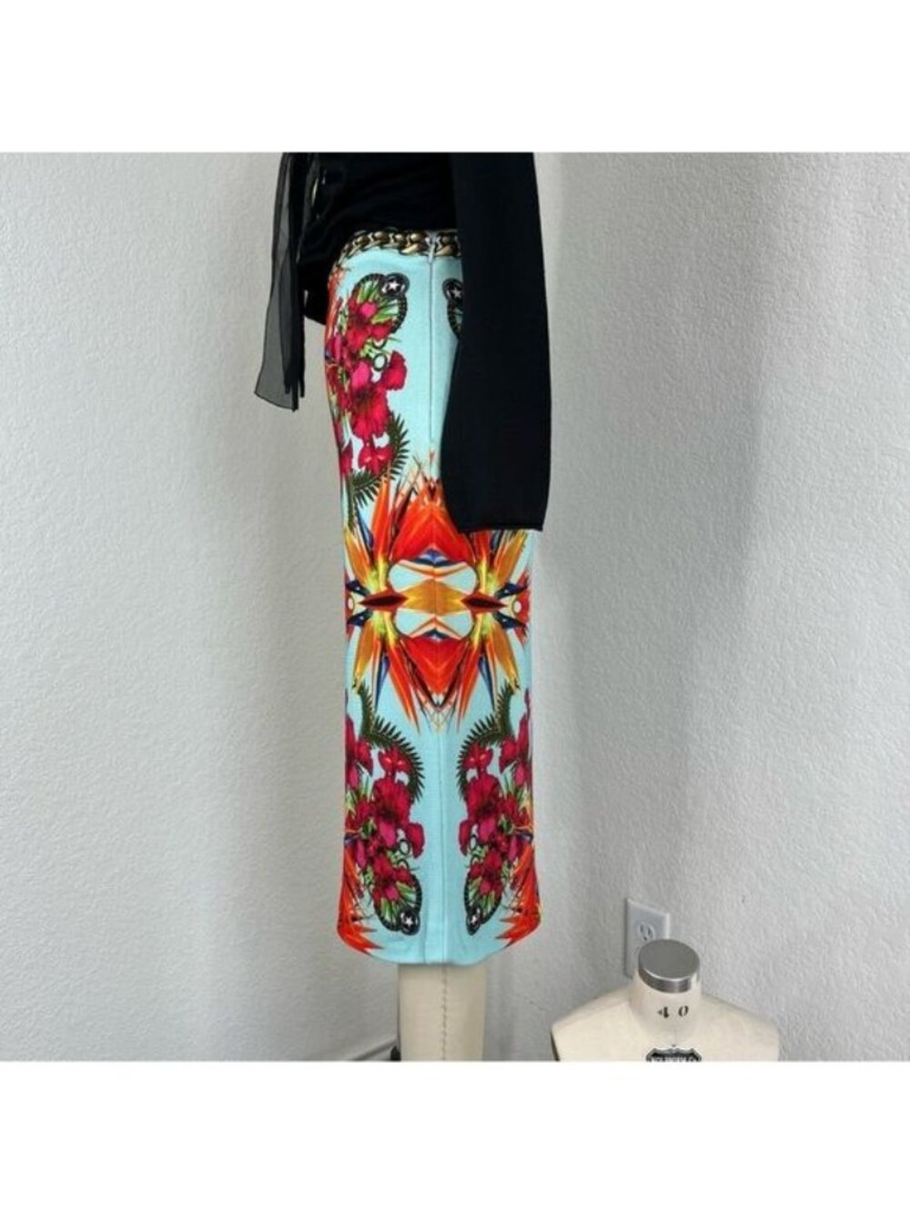 Givenchy Birds of Paradise Resort 12 Collection Ricardo Tisci Knit Pencil Midi S - Picture 6 of 16